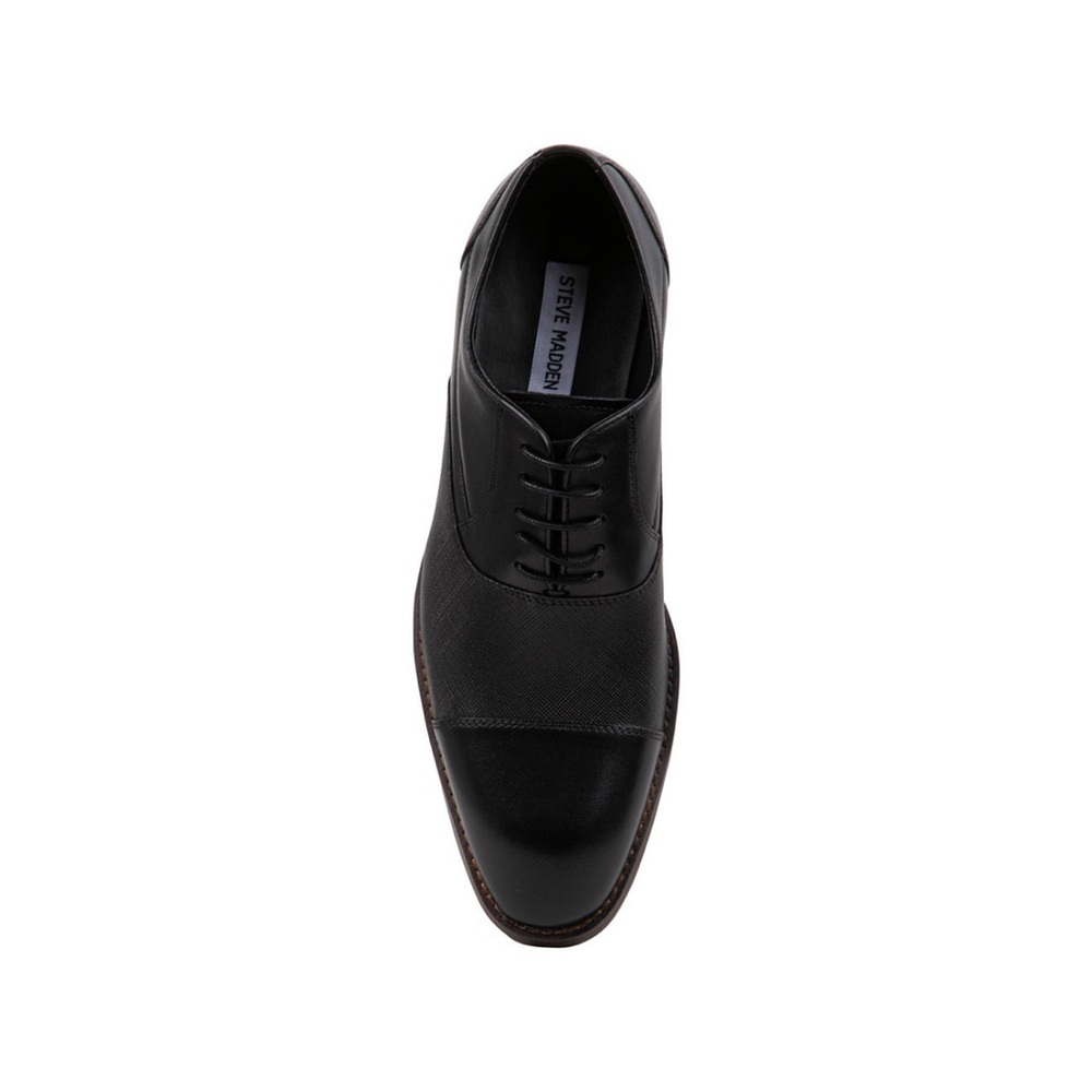 Steve Madden Men's Proctr Cap-Toe Oxford- Size 15- Black Leather - Picture 3 of 13